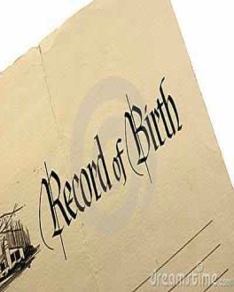 birth certificate